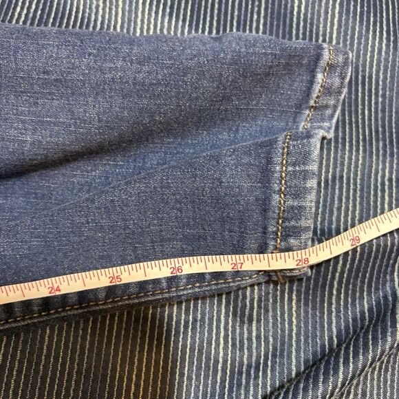 Ava & Viv Jeans Women 20W Dark Wash Stretch Denim Skinny Tapered Plus Size - Picture 7 of 8